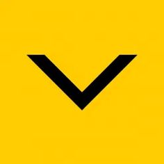 a yellow square with a black check mark on the bottom right corner and an arrow in the middle