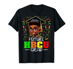 PRICES MAY VARY. Future HBCU Grad. A celebrating Historically Black College graduates. Ideal for Youth black Boys. Great HBCU for historical black college, HBCU graduations, and aspiring to attend HBCU. Ideal HBCU for kids, teens, and African American toddlers. With a kindergarten or pre-K graduation and gown to showcase pride and motivation for becoming future HBCU graduates. Lightweight, Classic fit, Double-needle sleeve and bottom hem Graduation Attire, Grad Shirts, Sweat Women, Boy Graduation, Pre K Graduation, Colleges And Universities, Black Boys, Branded T Shirts, Girls Tshirts