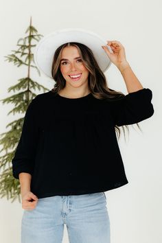 Juliet Top-Black Stylish Wardrobe, Boutique Clothing, Trendy Outfits, Final Sale, Relaxed Fit, Boutique, Wardrobe, How To Wear, Clothes