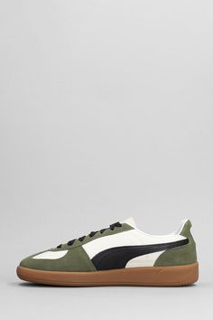 Palermo OG Sneakers in green Suede and fabric, laces, logo on upper tongue, contrast detail, backside logo, side patch logo, rubber outsole, Made in VietnamGender: MenMaterial: SUEDE AND FABRICColor: GREENMade in: THProduct ID: 392847_383011*Import tax/duty will be calculated at checkout (If applicable) Urban Sneakers With Logo Patch For Sports, Green High-top Sneakers With Logo Patch, Green High-top Sneakers With Rubber Waffle Outsoles For Sports, Green Sneakers With Rubber Waffle Outsoles For Streetwear, Retro Sneakers With Laces For Sports, Green Low-top Functional Sneakers, Retro Lace-up Sneakers For Sports, Functional Green Low-top Sneakers, Green High-top Sneakers With Laces For Sports