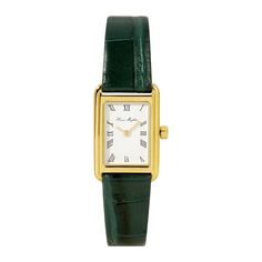 Meet The Diana Strap, one of the four interchangeable straps available in our Icon Watch Collection. The Green Diana Strap is made with green alligator style leather. The unique green strap is beyond chic and versatile. It evokes a touch of sophistication to any outfit you put on! Also available in the following color ways: Kelly - Black Red - Monroe Brown - Bruni Made with genuine leather. Please note - to wear the finished piece, you will also need to purchase The Icon Watch. Straps are sold s Heaven Mayhem, France Outfits, Tank Watch, 2024 Wishlist, Color Ways, Vintage Inspired Jewelry, Birthday List, Watch Straps, Modern Wardrobe