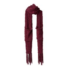 Cable knit scarf with built-in hand pockets. Super soft chenille w knotted fringe Approximately 24" x 18.4" x 7.9". From Britt’s Knits®. Chenille Scarf, Pocket Scarf, Knotted Fringe, Pocket Scarves, Cable Knit Scarf, Woman Wine, Knit Scarf, Knitting Designs, Hand Warmers