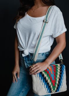 Make your spring and summer outings a whole lot better with our new crossbody bag designs! This beige with blue, pink, green, orange and black Aztec inspired crossbody is a must have accessory for your casual outings! Casual Bag Strap For Daily Use In Summer, Summer Travel Bag Strap In Beige, Casual Bag Strap For Everyday Summer Use, Casual Everyday Summer Bag Strap, Summer Crossbody Bag Strap, Summer Bag Strap For Daily Use, Multicolor Bag Strap For Daily Use In Summer, Multicolor Bags With Adjustable Strap For Day Out, Multicolor Bag With Adjustable Strap For Day Out