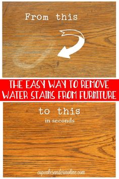 the easy way to remove water stains from furniture is to use it as an ad