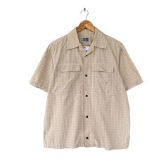 CODE : 23/22 Vintage Takeo Kikuchi Brown Checkered Western Shirt Size Large Takeo Kikuchi Button Ups Button Short Sleeve Takeo Kikuchi Western Shirt Size on Tag : L Details Measurement  Arm Pit to Arm Pit : 23"inches Back Collar to Hem : 27"inches Condition :  Great Condition.No Minor stains defect,discoloration and holes please refer pictures detail.‼️ 📮 SHIPING > WE ARE USING DHL EXPRESS SHIPING ITS TAKE 3-5 ARRIVE.PLEASE DROP YOUR PHONE NUMBER AFTER PURCHASE.📮 Takeo Kikuchi, Japanese Street Wear, Brown Checkered, Brown Streetwear, Button Ups, Mens Casual Outfits Summer, Western Shirt, Mens Casual Outfits, Brand Designer