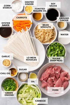 Fodmap Asian Recipes, Asian Pork Recipes, Yummy Asian Food, Lo Mein Recipes, Asian Pork, Lo Mein, Easy Chinese Recipes, Chinese Cooking