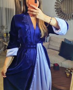 Moroccan Luxury Blue Velvet Caftan, Moroccan Embroidered Kaftan Moroccan Velvet Abaya Gown Luxury Caftan Dress, Velvet Caftan Moroccan, Moroccan Wedding Guest Outfit, Moroccan Traditional Clothing, Moroccan Kimono, Velvet Abaya, Moroccan Outfit, Velvet Caftan, Abaya Gown