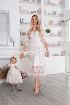 Luxurious dress for the baptism of your princess. Floral lace fabric and delicate pearls on the belt. The dress is made of luxury quality fabrics. Lining 100% cotton, deep fashion for comfortable dressing of the newborn. A small wedding dress for a particularly sacred event. In addition, you can purchase an accessory on your head in the form of a bird, or a hat. Accessory is not included. Dresses can be ordered in two versions: 1. With a long sleeve and no cutout on the back. Suitable for the co Elegant First Communion Dress With Lace Patchwork, Elegant First Communion Dress With Lace Sleeves, Elegant White Baptism Dress With Lace Sleeves, White Lace First Communion Dress With Lace Sleeves, Elegant Lace Dress For First Communion, White Lace Dress For First Communion, Elegant Lace Dress For Baptism, Elegant Lace Dress With Lace Bodice For Confirmation, Elegant Lace Bodice Dress For Confirmation