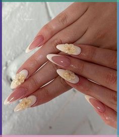 Nails Idea Almond, Dreamy Accessories, Paznokcie Hello Kitty, Kutek Disney, Unghie Sfumate, Nail Goals, Awesome Nails, Easy Nails, Summery Nails