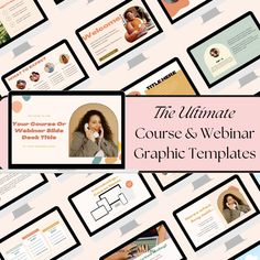 the ultimate course and webinar graphic templates