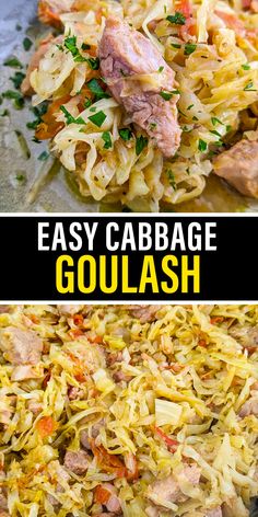 this easy cabbage goulash is the perfect side dish for any meal