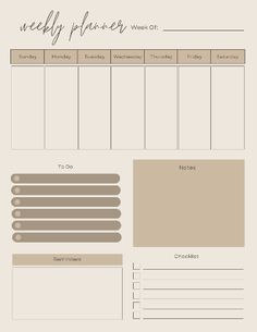 the daily planner is ready to be used as a printable for any type of item