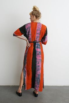 Rayon Wrap Dress, Osei Duro, Elegant Kimono, Purple Walls, Tie Wrap, Just Style, Layer Dress, Silk Kimono, Fashion Line