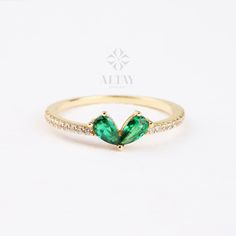 ABOUT PRODUCT This 14K Gold Emerald Ring is suitable gift for girlfriend, mom and her. You can even buy as a birthday gift for your friends or anniversary gifts, If you want to add a special note we can write for you and put to inside of package. We manufacture our jewelry pieces with carefully and after production we double checking in quality control department. Our main idea is keep our items for daily wearing especially for minimalist jewelry pieces. 14K Gold Emerald Ring, Green Gemstone Rin Emerald Teardrop Rings For Gifts, Green Pear-shaped Promise Ring, Fine Jewelry Pear-shaped Emerald Ring Gift, Pear-shaped Emerald Ring Fine Jewelry Gift, Pear-shaped Birthstone Ring For Gift, Pear-shaped Rings For Gifts, Pear-shaped Emerald Ring As Gift, Pear-shaped Emerald Ring For May Birthstone Gift, Green Teardrop Rings For Gift