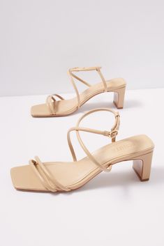 SCHUTZ Aimee Block Heel | EVEREVE Cream Sandals With Square Toe For Evening, Cream Square Toe Sandals For Evening, Evening Sandals With Square Toe In Cream, Elegant Beige Sandals With Square Toe, Block Heels, What To Wear, Heels, How To Wear