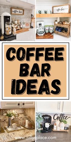 coffee bar ideas Kitchen Coffee Station Counter Space, Coffee Bar Ideas Kitchen Counter Corner, Kitchen Counter Coffee Station, Corner Coffee Station, Cozy Coffee Bar, Coffee Corner Ideas, Coffee Corner Kitchen, Keurig Coffee Station, Coffee Bar At Home