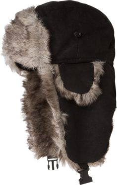 One Size Fits Most: ( 24" Circumference x 5" Deep Crown x 7" Earflaps ) Features crown lined with quilted nylon, faux fur lined earflaps, soft exterior, and under the chin buckle. An amazing value for a warm winter hat! Versatile design perfect for day to day casual wear, snowboarding or skiing. Material: 100% Polyester | Hand Wash or Dry Clean Only. Imported. Warm cozy trooper hat features crown lined with quilted nylon, faux fur lined earflaps, soft exterior, and under the chin buckle. About S