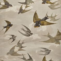 Acquire PJD6003/03 Chimney Swallows Sepia by Designer Guild Wallpaper Swallows Wallpaper, Designers Guild Wallpaper, John Derian, Book Wallpaper, Bird Wallpaper, Wallpaper Calculator, Swallows, Designers Guild, Animal Wallpaper