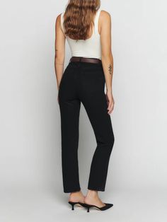 Cynthia High Rise Straight Cropped Jeans - Sustainable Denim | Reformation