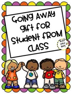 This resource is a gift that the class can work on together for a student who is leaving mid-year. This 10 page product includes 1 class book cover in color and 1 in B&W, 4 letter-writing templates, a template for students to draw a picture of themselves and their friend, and a poem. These activ... Student Leaving Class Gift, Teacher Coupons, Staff Morale Booster, Student Awards Certificates, Letter Writing Template, Morale Boosters, Staff Morale, Friend Poems, Relationship Skills