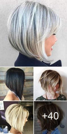 Κούρεμα Bob, Bob Haircut Ideas, Stacked Bob Hairstyles, Best Bob Haircuts, Stacked Bob, Stacked Bob Haircut, Highlights Blonde, Long Bob Haircuts, Pink Highlights