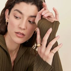 Indulge in the playful elegance of our Croissant Signet Ring. Crafted with a delicate croissant design, this ring adds a touch of charm and whimsy to any outfit. Show off your unique style with this quirky accessory. Trendy Gold Plated Midi Rings, Tarnish Resistant Stackable Metal Rings, Chic Metal Jewelry With Ring Detail, Modern Dome Ring As Gift, Elegant Metal Midi Rings For Everyday, Elegant Everyday Metal Midi Rings, Trendy Metal Stackable Rings For Everyday, Trendy Stackable Rings For Everyday, Chic Everyday Dome Ring