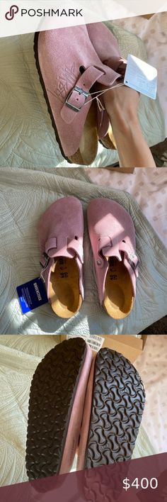 Stussy Birkenstock Boston Clogs Pink Stussy Birkenstock, Pink Birkenstock Clogs, Pink Boston Birkenstocks, Shoes Essentials Women, Birkenstock Boston Pink, Stussy Birkenstock, Pink Birkenstocks, Birkenstock Boston Clogs, Boston Clogs