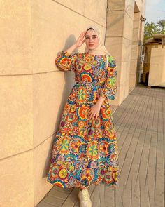 Long Frok, Blouse Casual Fashion, Beautiful Casual Dresses, Womens Trendy Dresses, Easy Winter Outfit, Fashion Tops Blouse, Muslimah Fashion Outfits, Travel Dress