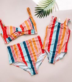 Womens Tankini Swimwear, Mommy And Me Swimwear, Custom Swimsuits, Tie Dye Swimsuit, Matching Swimwear, Mommy And Me Outfits, Girls Boutique, Swimsuits High Waisted, High Waist Bottoms