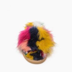 Unicorn Lolo | Minnetonka Moccasin Casual Flat Slippers With Faux Fur Lining, Trendy Multicolor Flat Slippers, Casual Faux Fur Slip-on Slippers, Cushioned Slip-on Faux Fur Slippers, Multicolor Flat Synthetic Slippers, Casual Slippers With Faux Fur Lining For Spring, Fluffy Flat Synthetic Slippers, Winter Synthetic Slide Slippers, Comfortable Multicolor Synthetic Slippers