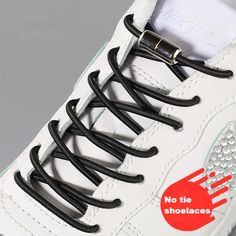 No Tie Thick Round Elastic Shoelaces * Length: 41in* Material: Elastic rubber lace, high quality metal buckle* Package Includes: 2 laces (1 pair) and 2 metal buckles No Tie Shoelaces, Dark Red Brown, Elastic Shoe Laces, Lightening Creams, Shoe Lace Tying Techniques, Tie Shoelaces, Lace Sneakers, Blue Khakis, Elastic Laces