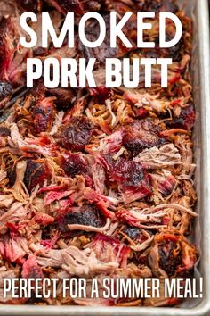 smoked pork but perfect for a summer meal