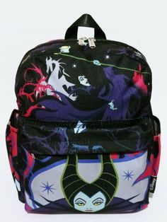 Disney Villains Maleficient All Over Print Mini Ladies 12" Backpack Purse Disney Authentic And 100% Licensed Backpack Is 12" Height 9.5" Width 5" Depth With Adjustable Straps To Fit All Ages Perfect For A Gift . Condition is "New with tags". Shipped with USPS Priority Mail. Themed Multicolor Backpack For Theme Park, Disney Character Print Backpack, Character Style Backpack For Disney Fan Events, Disney Backpack For Theme Park And Back To School, Disney Style Standard Backpack, Disney Themed Standard Backpack For Theme Park, Disney Multicolor Backpack For Theme Park, Multicolor Disney Backpack For Theme Park, Themed Black Backpack For Theme Parks