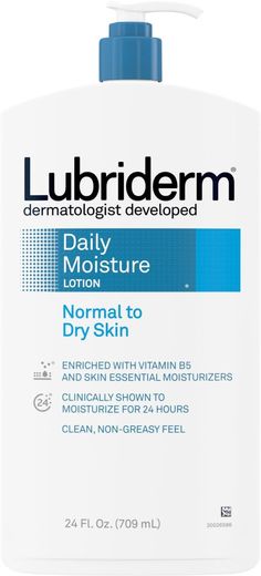 Ideal for all skin types, Lubriderm Daily Moisture Lotion + Pro-Ceramide is our solution to nourish and moisturize dry skin. From Lubriderm, a dermatologist developed brand, this daily hydrating lotion is clinically shown to help moisturize dry skin for 24 hours to help restore skin's natural moisture barrier for healthier-looking skin. Daily body lotion is formulated with Pro-Ceramides and glycerin that penetrate within skin's surface and shea butter to hydrate dry skin. Non-greasy lotion is no Body Lotion Cream, Skin Lotion, Body Moisturizers, Personal Care Products, Skin Essentials, Moisturizer For Dry Skin, Moisturizing Lotions, Savings Account, Body Moisturizer