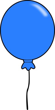 an image of a blue balloon on a white background