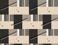 a plaid pattern with black and white stripes on the bottom, beige squares in the middle