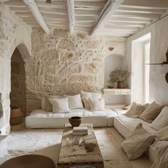 Inviting Mediterranean living room showcasing the laid back lifestyle through comfortable furnishings and a focus on relaxation Cozy Boho Living Room, Mediterranean Interior, Style Salon, Mediterranean Living, Loft Interior, Mediterranean Design