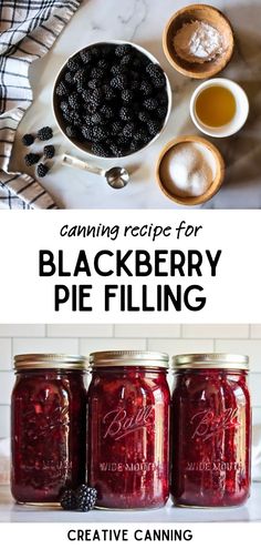 canning recipe for blackberry pie filling