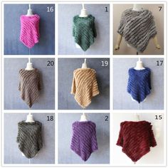 Knitted Poncho Lady Winter Rabbit Fur Shawl Wrap Cape Warm Outerwear Chic Casual Please check the measurements carefully before making a purchase.  Material: rabbit fur Size: as picture shown Colour: multi Package: 1pc SKU: 800-296/RYX Winter Rabbit, Poncho Women, Fur Wrap, Fur Shawl, Boho Kimono, Chic Casual, Knitted Poncho, Shawl Wrap, Rabbit Fur