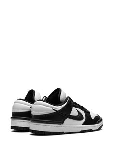 Find NIKE Dunk Low Twist Panda Sneakers on Editorialist. black/white calf leather panelled design signature Swoosh logo detail perforated detailing logo patch at the tongue round toe front lace-up fastening rubber sole These styles are supplied by a premium sneaker marketplace. Stocking only the most sought-after footwear, they source and curate some of the most hard to find sneakers from around the world. Panda Nike Dunks Low, Low Dunks Black And White, Nike Dunk Low Twist, Nike Dunk Low Reverse Panda, Panda Sneakers, Nike Black And White Low-top Sneakers, Nike Sb Dunk Low Black White, Detailing Logo, Swoosh Logo