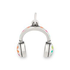 Dance to your own beat with this rainbow-infused headphone charm. This hand-enameled charm is designed with flowers on the outside of the headphones and hearts on the top and on the inside ear cushions. Created to celebrate music lovers, this charm's rain Special Gift For Girlfriend, Inside Ear, James Avery Charms, James Avery, Unique Jewelry Gifts, Gifts For Your Sister, Gifts For Your Girlfriend, Birthday Gifts For Her, Bracelet Sizes