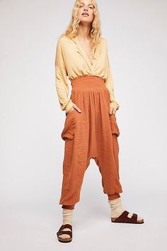 Walk On Fire Pant - Burnt Orange Linen Harem Pant Linen Harem Pants, Bohemian Inspiration, Harem Pant, Mood Board Fashion, Summer Fabrics, Mulan, Endless Summer, On Fire, Fashion Stylist