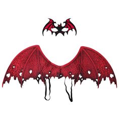 PRICES MAY VARY. Red Devil Costume Set:You will receive a Demon Wings Set,including a Devil mask and a Devil wings.Wearing them will make you incarnate evil and shine at the party Premium Material:The beast half mask is made of soft and lightweight felt,the wings are made of nonwovens,paired with premium craftsmanship and high quality standards One Size Fits Most:Mask Size : 11 x 22cm / 4.3 x 8.7 inch;Wings Size : 30 x 77cm / 11.8 x 30.3 inch;The lightweight construction ensures you can wear it Devil Woman Costume, Female Devil Costume, Devil Halloween Costume For Women, Red Devil Costume, Devil Cosplay, Halloween Customer, Devil Wings, Demon Mask, Demon Wings