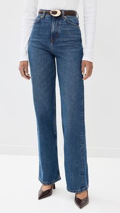 Reformation Wilder Stretch High Rise Wide Leg Jeans | Shopbop Dark Wash Straight Leg Jeans With Zip Fly, Casual Cropped Leg Jeans With Zip Fly, Medium Wash Straight Leg Bottoms With Zip Fly, High Rise Denim Jeans With Zip Fly, Straight Leg Denim Pants With Zip Fly, Straight Denim Bottoms With Button Zip Fly, Denim Pants With Straight Leg And Zip Fly, Denim Pants With Zip Fly And Straight Leg, Modern Full Length Medium Wash Jeans