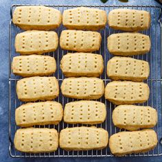 crackers on a cooling rack ready to be baked in the oven for dinner or dessert