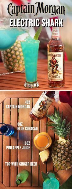 the captain morgan electric shark cocktail recipe