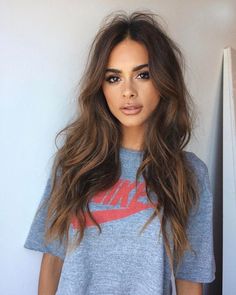 Sophia Miacova, Ombré Hair, Long Brown Hair, Hair Color Highlights, Hair Envy, Brown Hair Colors, Jennifer Aniston, Gorgeous Hair