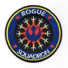 a patch with the words roug squadron on it