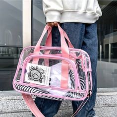 Strawberry Graphic Crochet Bag Hollow Knitted Tote Bag Temu Hand Luggage Bag, Waterproof Crossbody Bag, Travel Duffel Bag, Clear Tote Bags, Knitting Tote Bag, Waterproof Travel Bag, Diy Bag Designs, Training Bags, Sports Bags Gym