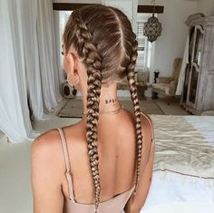 Double French Braids, Boxer Braids, Legian, Double Braid, Pigtail Braids, Two Braids, Hair Shows, Trending Hairstyles, Dutch Braid